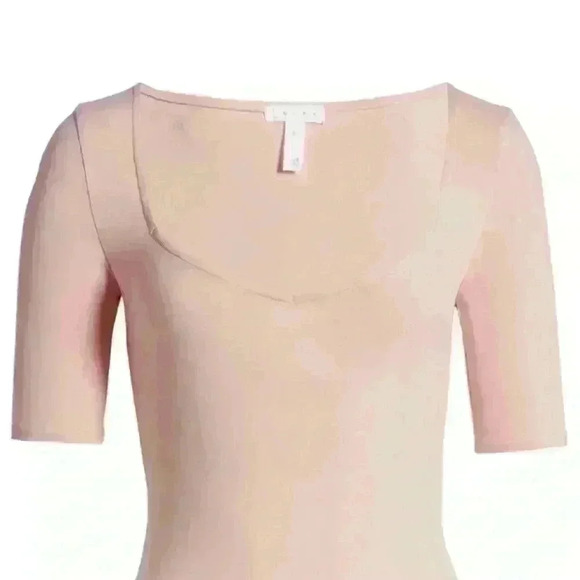 Leith Blush Pink Long Sleeve Bodysuit - Picture 3 of 6